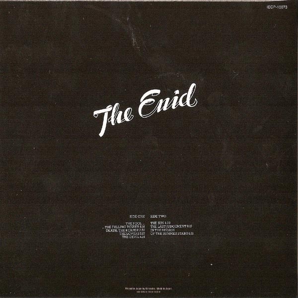 Back Cover, Enid (The) - In The Region Of The Summer Stars